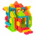 Picassotiles Bristle Lock Tiles Building Blocks, 120-Piece Set PTB120